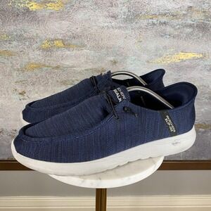 Skechers GOwalk Slip-Ins Shoes Mens Size 11.5 Blue Hands Free 216238 NVY